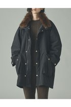 【カレンソロジー/Curensology】の〈&RC〉フェイクファーエリツキスウェーディッシュモッズコート ブラック|ID:prp329100004756651
