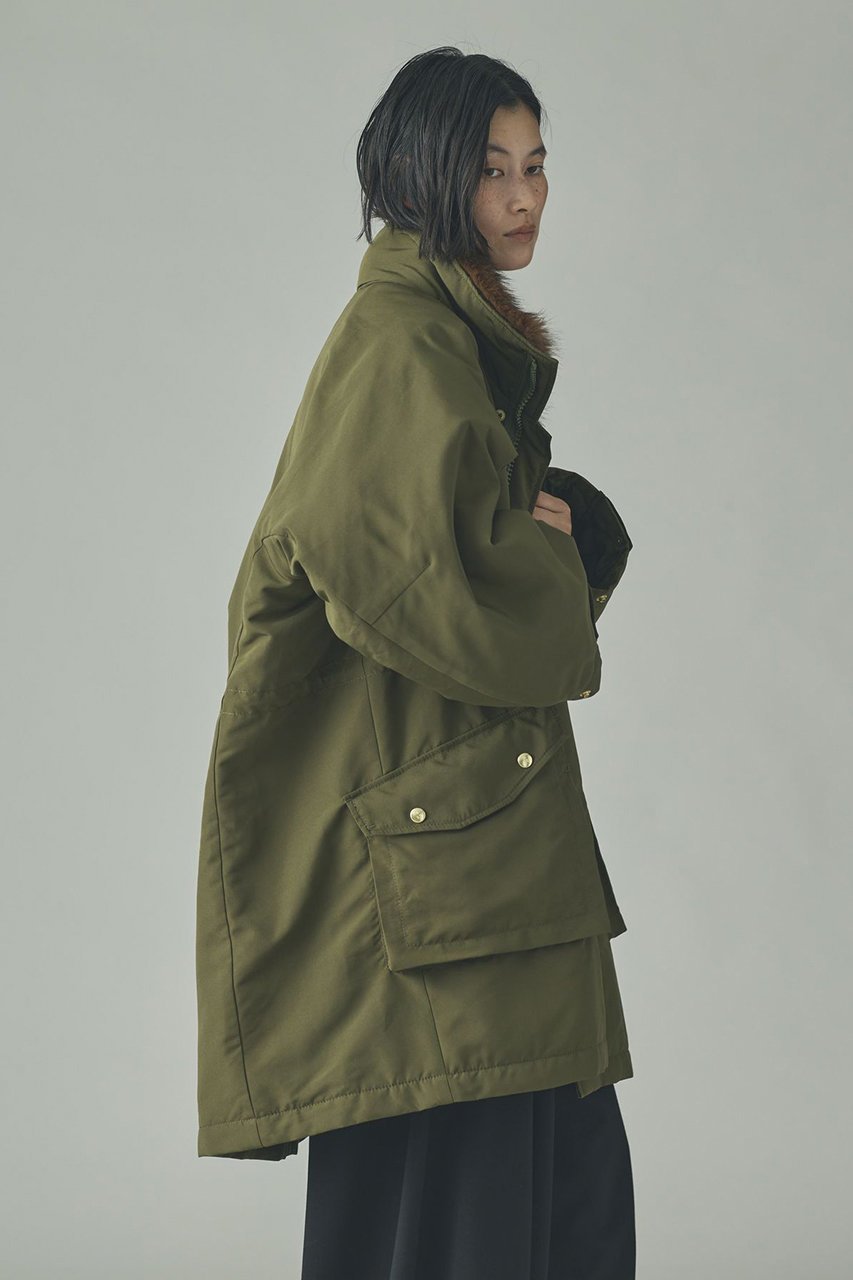 【カレンソロジー/Curensology】の〈&RC〉フェイクファーエリツキスウェーディッシュモッズコート 人気、トレンドファッション・服の通販 founy(ファニー) 　ファッション　Fashion　レディースファッション　Fashion for Women　アウター　Coat / Outerwear Collection　コート・ロングコート・ピーコート　Long Coats, Peacoats & More　モッズコート・ミリタリー風アウター　Mods & Field Coats　ショート　Short, Short Length　フェイクファー　Faux Fur, Imitation Fur　エレガント 上品　Elegant　新作・新入荷　New Arrivals / New In　other-2|ID: prp329100004756651 ipo3291000000034409229