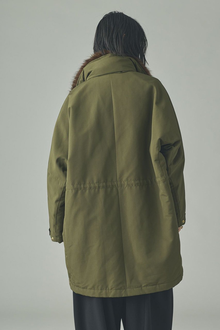 【カレンソロジー/Curensology】の〈&RC〉フェイクファーエリツキスウェーディッシュモッズコート 人気、トレンドファッション・服の通販 founy(ファニー) 　ファッション　Fashion　レディースファッション　Fashion for Women　アウター　Coat / Outerwear Collection　コート・ロングコート・ピーコート　Long Coats, Peacoats & More　モッズコート・ミリタリー風アウター　Mods & Field Coats　ショート　Short, Short Length　フェイクファー　Faux Fur, Imitation Fur　エレガント 上品　Elegant　新作・新入荷　New Arrivals / New In　other-3|ID: prp329100004756651 ipo3291000000034409230