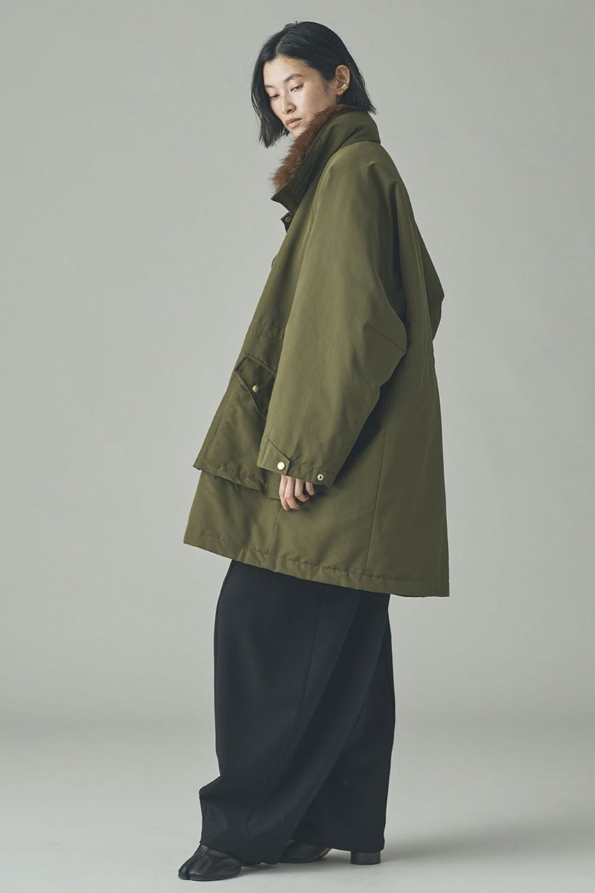 【カレンソロジー/Curensology】の〈&RC〉フェイクファーエリツキスウェーディッシュモッズコート 人気、トレンドファッション・服の通販 founy(ファニー) 　ファッション　Fashion　レディースファッション　Fashion for Women　アウター　Coat / Outerwear Collection　コート・ロングコート・ピーコート　Long Coats, Peacoats & More　モッズコート・ミリタリー風アウター　Mods & Field Coats　ショート　Short, Short Length　フェイクファー　Faux Fur, Imitation Fur　エレガント 上品　Elegant　新作・新入荷　New Arrivals / New In　other-6|ID: prp329100004756651 ipo3291000000034409233