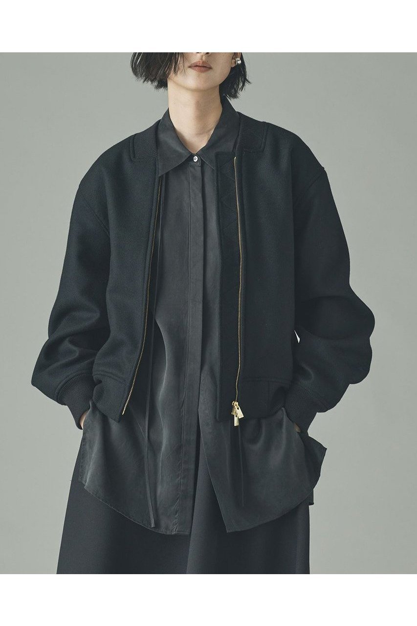 【カレンソロジー/Curensology】のジップアップブルゾン インテリア・キッズ・メンズ・レディースファッション・服の通販 founy(ファニー)  ファッション Fashion レディースファッション Fashion for Women アウター Coat / Outerwear Collection レディースジャケット・軽アウター Jackets ブルゾンジャケット・スポーティアウター Blouson Jackets なめらか Smooth, Silky Texture コンパクト Compact, Small Size ジャケット Jacket, Outerwear バランス Balance, Style Balance ブルゾン Blouson, Bomber Jacket ボトム Bottoms, Lower Wear エレガント 上品 Elegant 新作・新入荷 New Arrivals / New In ブラック|ID: prp329100004756652 ipo3291000000034409237