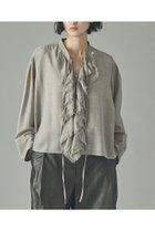 【カレンソロジー/Curensology】のウールMIXビエラフリルブラウス ベージュ|ID: prp329100004756653 ipo3291000000034409248