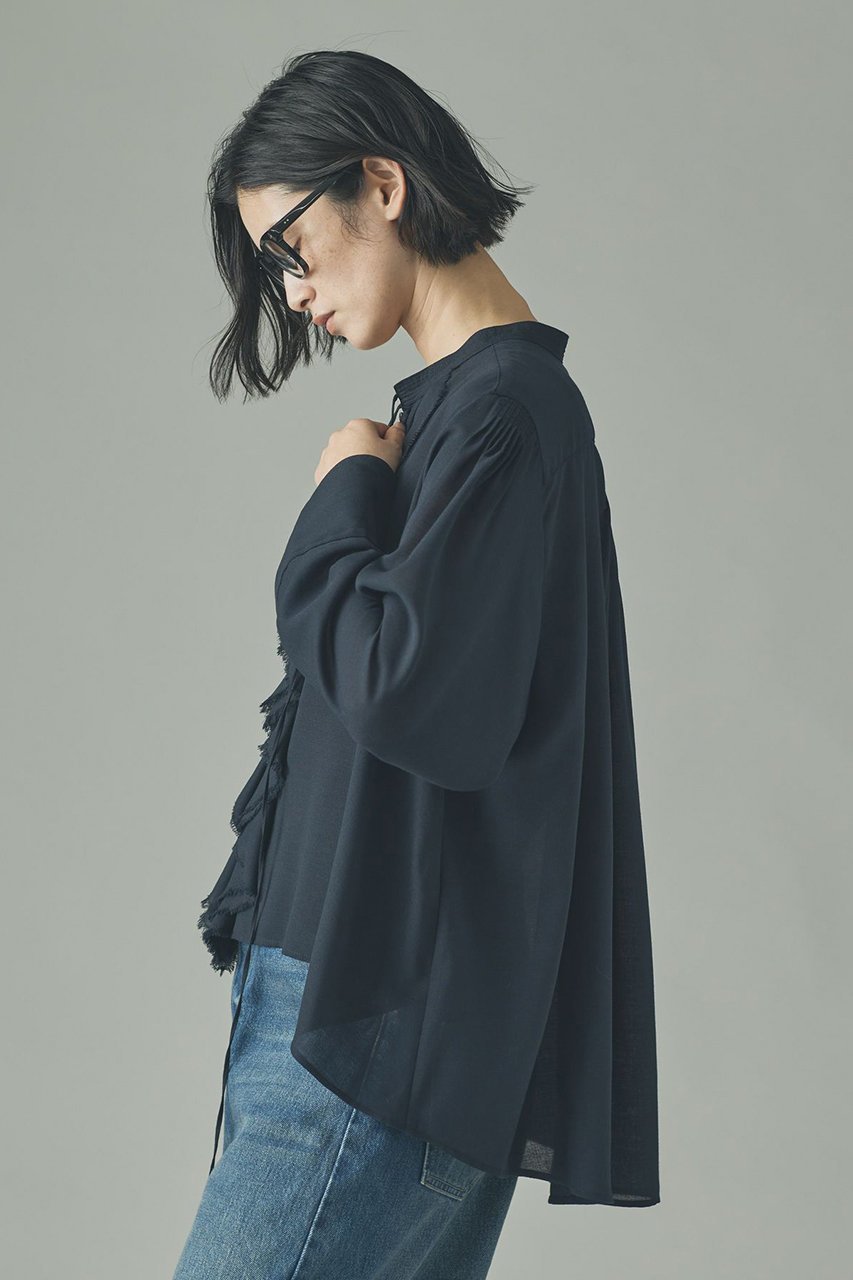 【カレンソロジー/Curensology】のウールMIXビエラフリルブラウス 人気、トレンドファッション・服の通販 founy(ファニー)  ファッション Fashion レディースファッション Fashion for Women トップス・カットソー Cut & Sew Tops シャツ・ブラウス・オフィスカジュアル Elegant Blouses & Button-Ups カーディガン Cardigan, Knitwear ジャケット Jacket, Outerwear スリーブ Sleeve, Long Sleeve / Short Sleeve バランス Balance, Style Balance フリル Frill, Ruffle ロング Long, Long-Length 人気 Popular, Best Seller 新作・新入荷 New Arrivals / New In other-3|ID: prp329100004756653 ipo3291000000034409251