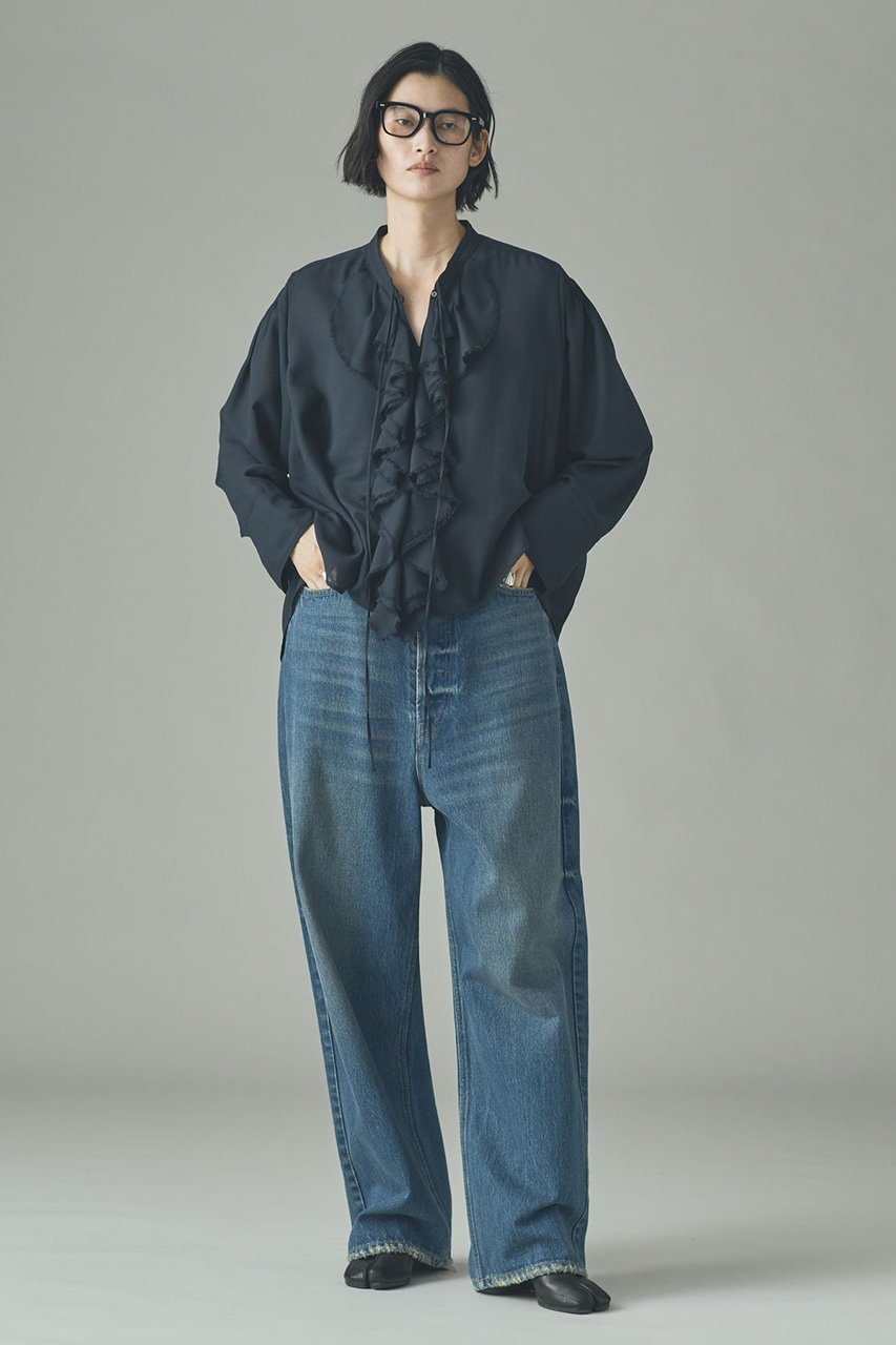 【カレンソロジー/Curensology】のウールMIXビエラフリルブラウス 人気、トレンドファッション・服の通販 founy(ファニー)  ファッション Fashion レディースファッション Fashion for Women トップス・カットソー Cut & Sew Tops シャツ・ブラウス・オフィスカジュアル Elegant Blouses & Button-Ups カーディガン Cardigan, Knitwear ジャケット Jacket, Outerwear スリーブ Sleeve, Long Sleeve / Short Sleeve バランス Balance, Style Balance フリル Frill, Ruffle ロング Long, Long-Length 人気 Popular, Best Seller 新作・新入荷 New Arrivals / New In other-5|ID: prp329100004756653 ipo3291000000034409253