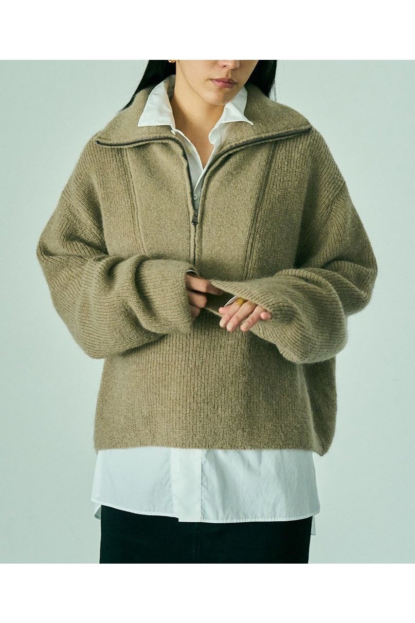 【カオス/Chaos】のトゥルリーニット インテリア・キッズ・メンズ・レディースファッション・服の通販 founy(ファニー)  ファッション Fashion レディースファッション Fashion for Women トップス・カットソー Cut & Sew Tops ニット Knit Tops & Sweaters カジュアルプルオーバー・ニットトップス Pullovers & Knit Tops / Casual Pullovers おすすめ Recommended / Our Picks スラックス Slacks, Dress Pants フォルム Silhouette, Form ベーシック Basic, Essential 新作・新入荷 New Arrivals / New In 畦 Ribbed Knit 防寒 Cold Protection, Winter-Ready ベージュ|ID: prp329100004756654 ipo3291000000034409259