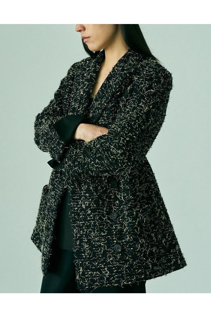 【カオス/Chaos】のルミスジャケット インテリア・キッズ・メンズ・レディースファッション・服の通販 founy(ファニー)  ファッション Fashion レディースファッション Fashion for Women アウター Coat / Outerwear Collection レディースジャケット・軽アウター Jackets エアリー Airy Texture エレガント 上品 Elegant シルク Silk, 100% Silk ジャケット Jacket, Outerwear ツイード Twill, Twill Weave ポケット Pocket, Pocket Detail ミニスカート Mini Skirt, Short Skirt メッシュ Mesh, Net Fabric ループ Loop, Loop Knit A/W・秋冬 Autumn/Winter おすすめ Recommended / Our Picks 日本製 Made In Japan 新作・新入荷 New Arrivals / New In ブラック|ID: prp329100004756658 ipo3291000000034409290