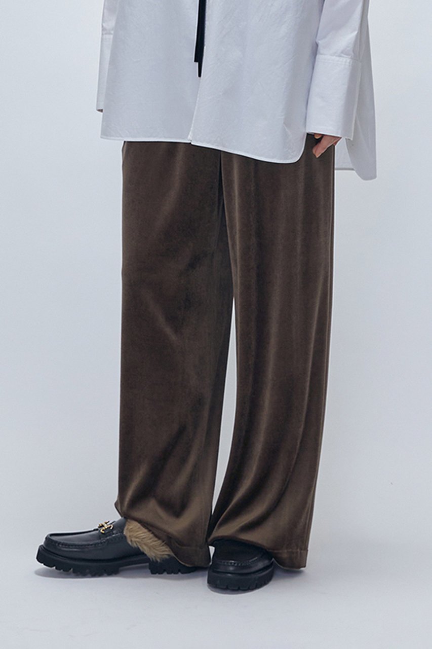 【プルミエ アロンディスモン/1er Arrondissement】のベロアワイドパンツ 人気、トレンドファッション・服の通販 founy(ファニー) ファッション Fashion レディースファッション Fashion for Women パンツ Pants & Trousers エレガント 上品 Elegant ドレープ Drape, Draping Fabric ベロア Velour, Soft Velvet ワイド Wide, Wide Fit other-6|ID: prp329100004756661 ipo3291000000035514708