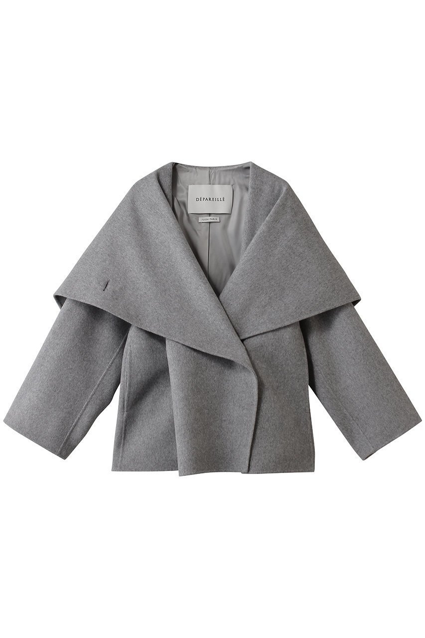 【デパリエ/DEPAREILLE】のウールダブルフェイスビッグカラーコート 人気、トレンドファッション・服の通販 founy(ファニー) 　ファッション　Fashion　レディースファッション　Fashion for Women　アウター　Coat / Outerwear Collection　コート・ロングコート・ピーコート　Long Coats, Peacoats & More　ドレープ　Drape, Draping Fabric　ビッグ　Big, Oversized　ロング　Long, Long-Length　 other-1|ID: prp329100004756665 ipo3291000000036244395