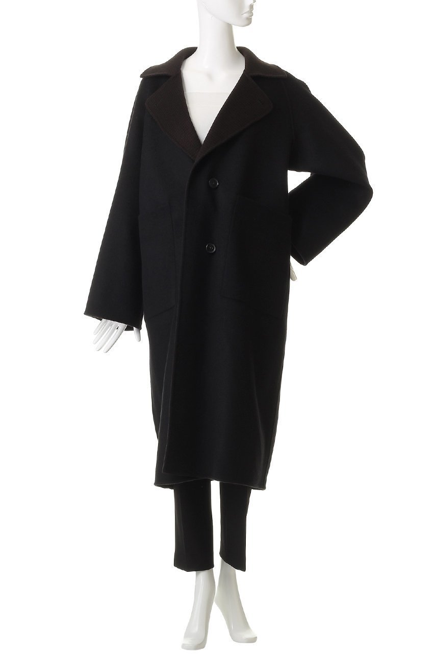 【デパリエ/DEPAREILLE】のウールダブルフェイスチェックチェスターコート 人気、トレンドファッション・服の通販 founy(ファニー) 　ファッション　Fashion　レディースファッション　Fashion for Women　アウター　Coat / Outerwear Collection　コート・ロングコート・ピーコート　Long Coats, Peacoats & More　チェスターコート・ロング丈アウター　Chester Coats / Chesterfield Long Coats　なめらか　Smooth, Silky Texture　クラシック　Classic, Timeless Style　チェスターコート　Chester Coat, Long Coat　チェック　Check, Plaid, Tartan　モダン　Modern, Contemporary　リラックス　Relax, Relaxed Fit　ロング　Long, Long-Length　other-8|ID: prp329100004756667 ipo3291000000036108485