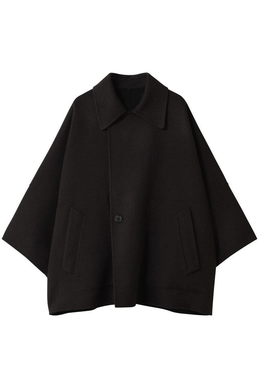 【デパリエ/DEPAREILLE】のウールダブルフェイスチェックポンチョコート 人気、トレンドファッション・服の通販 founy(ファニー)  ファッション Fashion レディースファッション Fashion for Women アウター Coat / Outerwear Collection コート・ロングコート・ピーコート Long Coats, Peacoats & More ポンチョ・ケープコート Ponchos & Capes ジャケット Jacket, Outerwear チェック Check, Plaid, Tartan ロング Long, Long-Length 新作・新入荷 New Arrivals / New In  other-1|ID: prp329100004756668 ipo3291000000034409375