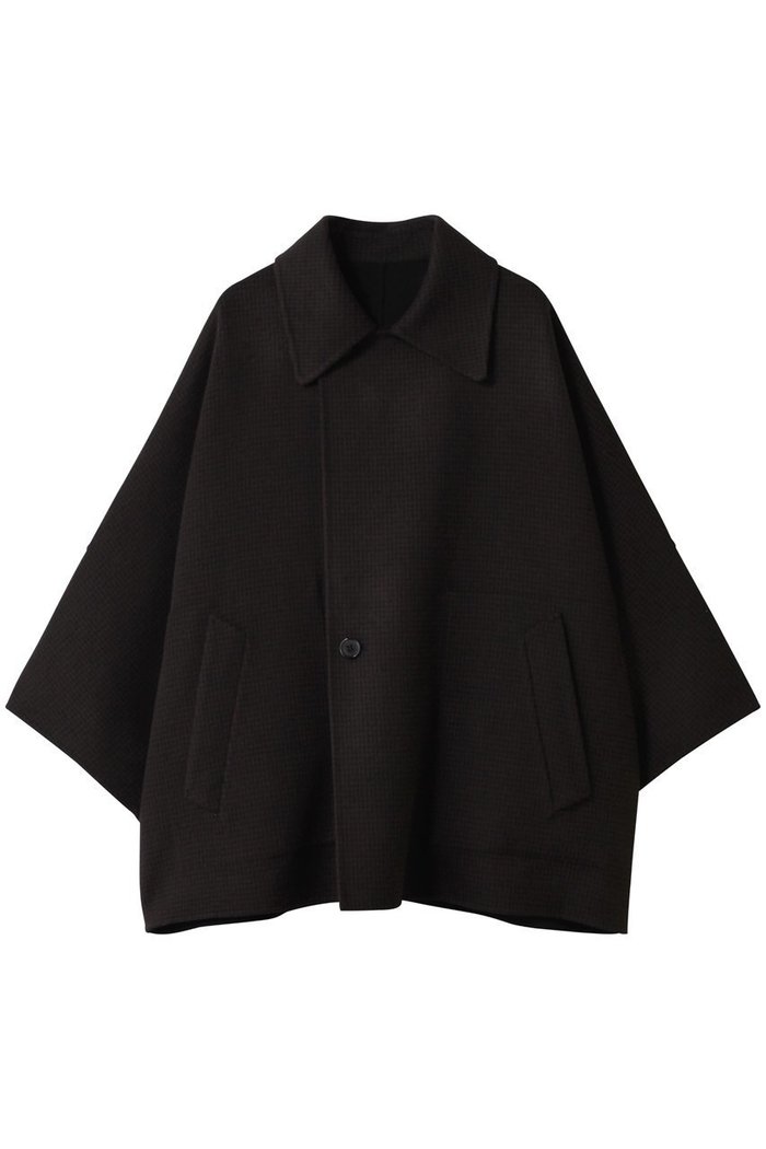 【デパリエ/DEPAREILLE】のウールダブルフェイスチェックポンチョコート インテリア・キッズ・メンズ・レディースファッション・服の通販 founy(ファニー) https://founy.com/ ファッション Fashion レディースファッション Fashion for Women アウター Coat / Outerwear Collection コート・ロングコート・ピーコート Long Coats, Peacoats & More ポンチョ・ケープコート Ponchos & Capes ショート Short, Short Length ジャケット Jacket, Outerwear チェック Check, Plaid, Tartan |ID: prp329100004756668 ipo3291000000035618580