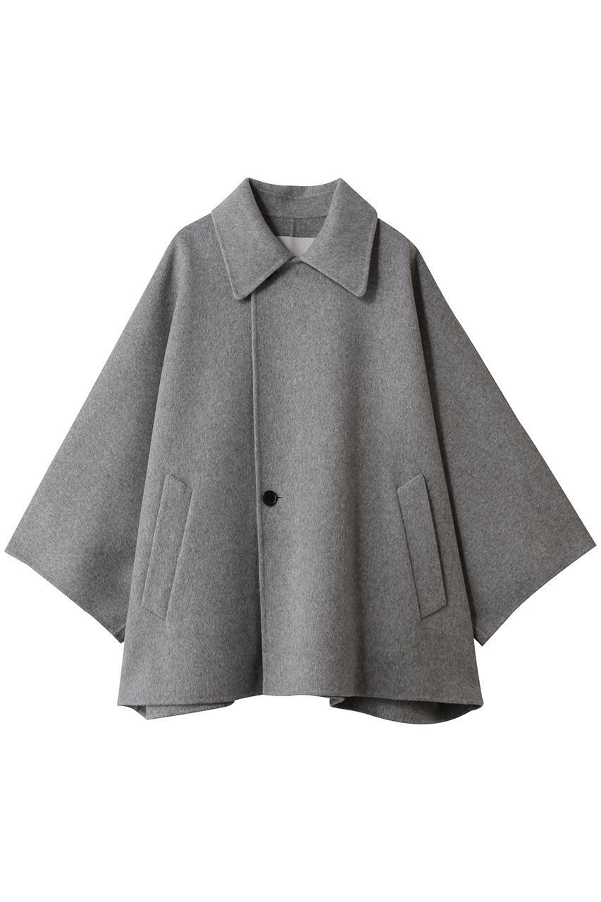 【デパリエ/DEPAREILLE】のウールダブルフェイスポンチョコート インテリア・キッズ・メンズ・レディースファッション・服の通販 founy(ファニー)  ファッション Fashion レディースファッション Fashion for Women アウター Coat / Outerwear Collection コート・ロングコート・ピーコート Long Coats, Peacoats & More ポンチョ・ケープコート Ponchos & Capes インナー Innerwear シンプル Simple, Minimal ダブル Double, Double-Breasted フェイス Face, Facial Design フォーマル Formal, Dressy ロング Long, Long-Length 冬 Winter / This Winter 新作・新入荷 New Arrivals / New In グレー|ID: prp329100004756670 ipo3291000000034409393