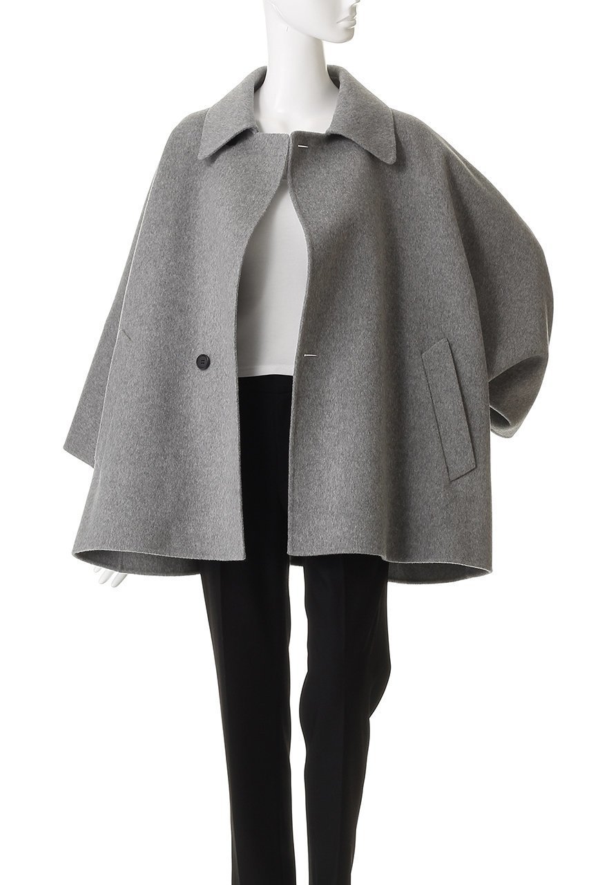 【デパリエ/DEPAREILLE】のウールダブルフェイスポンチョコート 人気、トレンドファッション・服の通販 founy(ファニー) 　ファッション　Fashion　レディースファッション　Fashion for Women　アウター　Coat / Outerwear Collection　コート・ロングコート・ピーコート　Long Coats, Peacoats & More　ポンチョ・ケープコート　Ponchos & Capes　インナー　Innerwear　ショート　Short, Short Length　シンプル　Simple, Minimal　ダブル　Double, Double-Breasted　フェイス　Face, Facial Design　フォーマル　Formal, Dressy　冬　Winter / This Winter　other-7|ID: prp329100004756670 ipo3291000000036167170