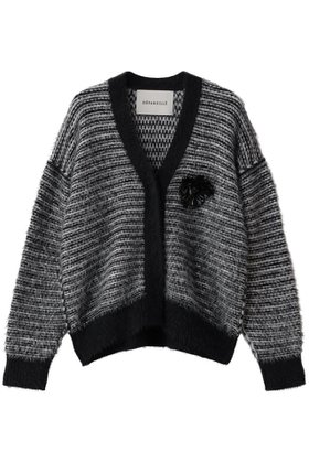 【デパリエ/DEPAREILLE】 ローゲージコサージュカーディガン人気、トレンドファッション・服の通販 founy(ファニー) ファッション Fashion レディースファッション Fashion for Women トップス・カットソー Cut & Sew Tops ニット Knit Tops & Sweaters カーディガン・羽織り Layered Style Cardigans カーディガン Cardigan, Knitwear デニム Denim, Jeans Material ワイド Wide, Wide Fit 新作・新入荷 New Arrivals / New In |ID:prp329100004756671