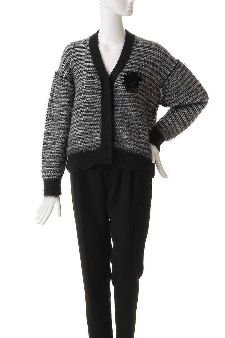 【デパリエ/DEPAREILLE】のローゲージコサージュカーディガン 人気、トレンドファッション・服の通販 founy(ファニー)  ファッション Fashion レディースファッション Fashion for Women トップス・カットソー Cut & Sew Tops ニット Knit Tops & Sweaters カーディガン・羽織り Layered Style Cardigans カーディガン Cardigan, Knitwear デニム Denim, Jeans Material ワイド Wide, Wide Fit 新作・新入荷 New Arrivals / New In other-2|ID: prp329100004756671 ipo3291000000034409402