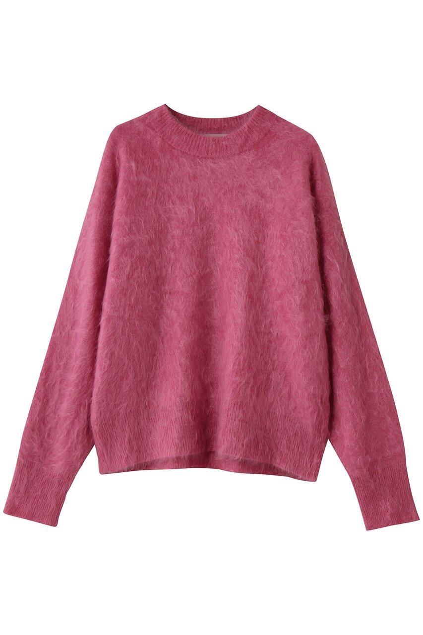 【デパリエ/DEPAREILLE】のカシミヤファークルーネックニット インテリア・キッズ・メンズ・レディースファッション・服の通販 founy(ファニー)  ファッション Fashion レディースファッション Fashion for Women トップス・カットソー Cut & Sew Tops ニット Knit Tops & Sweaters カジュアルプルオーバー・ニットトップス Pullovers & Knit Tops / Casual Pullovers スラックス Slacks, Dress Pants デニム Denim, Jeans Material 新作・新入荷 New Arrivals / New In ピンク|ID: prp329100004756673 ipo3291000000034409419