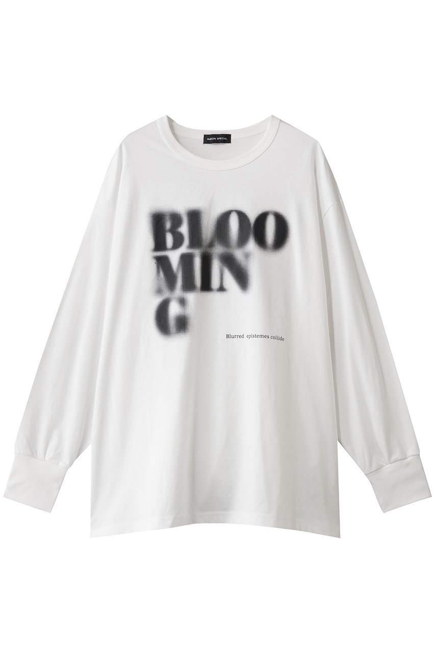 【メゾンスペシャル/MAISON SPECIAL】のBlur Print Long Tee/ブラープリントロンTEE インテリア・キッズ・メンズ・レディースファッション・服の通販 founy(ファニー)  ファッション Fashion レディースファッション Fashion for Women トップス・カットソー Cut & Sew Tops シャツ・ブラウス・オフィスカジュアル Elegant Blouses & Button-Ups ロングTシャツ・Tシャツ Longline T-Shirts & Tees カットソー・ベーシックTシャツ Cut-and-Sewn Tops / Stretch Tees & Basics グラフィック Graphic, Graphic Design スタイリッシュ Stylish, Fashionable スリーブ Sleeve, Long Sleeve / Short Sleeve フロント Front, Front Design ロング Long, Long-Length 新作・新入荷 New Arrivals / New In WHT(ホワイト)|ID: prp329100004756674 ipo3291000000034409426