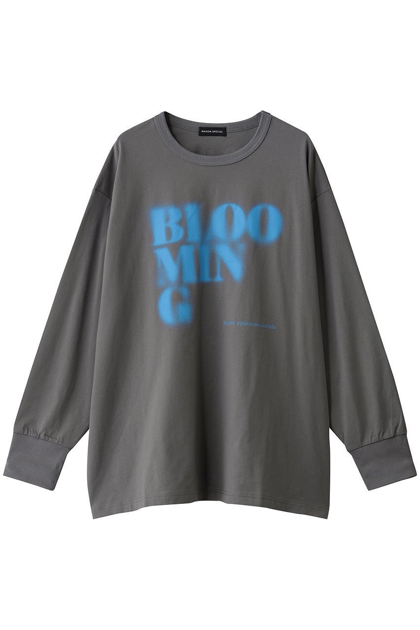 【メゾンスペシャル/MAISON SPECIAL】のBlur Print Long Tee/ブラープリントロンTEE インテリア・キッズ・メンズ・レディースファッション・服の通販 founy(ファニー)  ファッション Fashion レディースファッション Fashion for Women トップス・カットソー Cut & Sew Tops シャツ・ブラウス・オフィスカジュアル Elegant Blouses & Button-Ups ロングTシャツ・Tシャツ Longline T-Shirts & Tees カットソー・ベーシックTシャツ Cut-and-Sewn Tops / Stretch Tees & Basics グラフィック Graphic, Graphic Design スタイリッシュ Stylish, Fashionable スリーブ Sleeve, Long Sleeve / Short Sleeve フロント Front, Front Design ロング Long, Long-Length 新作・新入荷 New Arrivals / New In GRY(グレー)|ID: prp329100004756674 ipo3291000000034409427