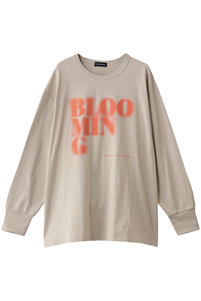 【メゾンスペシャル/MAISON SPECIAL】のBlur Print Long Tee/ブラープリントロンTEE インテリア・キッズ・メンズ・レディースファッション・服の通販 founy(ファニー)  ファッション Fashion レディースファッション Fashion for Women トップス・カットソー Cut & Sew Tops シャツ・ブラウス・オフィスカジュアル Elegant Blouses & Button-Ups ロングTシャツ・Tシャツ Longline T-Shirts & Tees カットソー・ベーシックTシャツ Cut-and-Sewn Tops / Stretch Tees & Basics グラフィック Graphic, Graphic Design スタイリッシュ Stylish, Fashionable スリーブ Sleeve, Long Sleeve / Short Sleeve フロント Front, Front Design ロング Long, Long-Length 新作・新入荷 New Arrivals / New In BGE(ベージュ)|ID: prp329100004756674 ipo3291000000034409428
