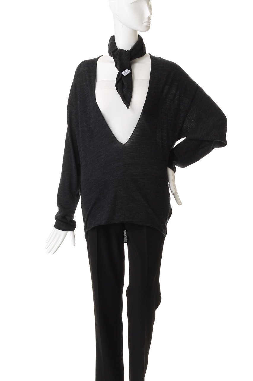 【グッド ピープル グッド ステッチング グッド プロダクト/GOOD PEOPLE GOOD STITCHING GOOD PRODUCT】のディープ V ネック ロング スリーブ プルオーバー ウィズ ストール 人気、トレンドファッション・服の通販 founy(ファニー)  ファッション Fashion レディースファッション Fashion for Women ストール Stole, Wrap スリーブ Sleeve, Long Sleeve / Short Sleeve ロング Long, Long-Length 新作・新入荷 New Arrivals / New In other-3|ID: prp329100004756678 ipo3291000000034409470