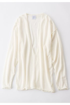 【グッド ピープル グッド ステッチング グッド プロダクト/GOOD PEOPLE GOOD STITCHING GOOD PRODUCT】のディープ V ネック ロング スリーブ プルオーバー ウィズ ストール 人気、トレンドファッション・服の通販 founy(ファニー) ファッション Fashion レディースファッション Fashion for Women ストール Stole, Wrap スリーブ Sleeve, Long Sleeve / Short Sleeve ロング Long, Long-Length |ID:prp329100004756678