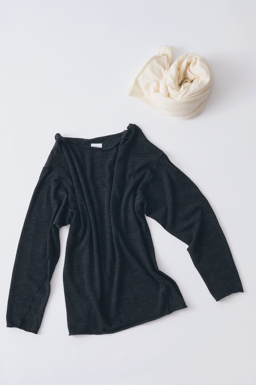 【グッド ピープル グッド ステッチング グッド プロダクト/GOOD PEOPLE GOOD STITCHING GOOD PRODUCT】のロール ネック ロング スリーブ プルオーバー ウィズ ストール 人気、トレンドファッション・服の通販 founy(ファニー)  ファッション Fashion レディースファッション Fashion for Women ストール Stole, Wrap スリーブ Sleeve, Long Sleeve / Short Sleeve ロング Long, Long-Length エレガント 上品 Elegant 新作・新入荷 New Arrivals / New In other-2|ID: prp329100004756679 ipo3291000000034409479