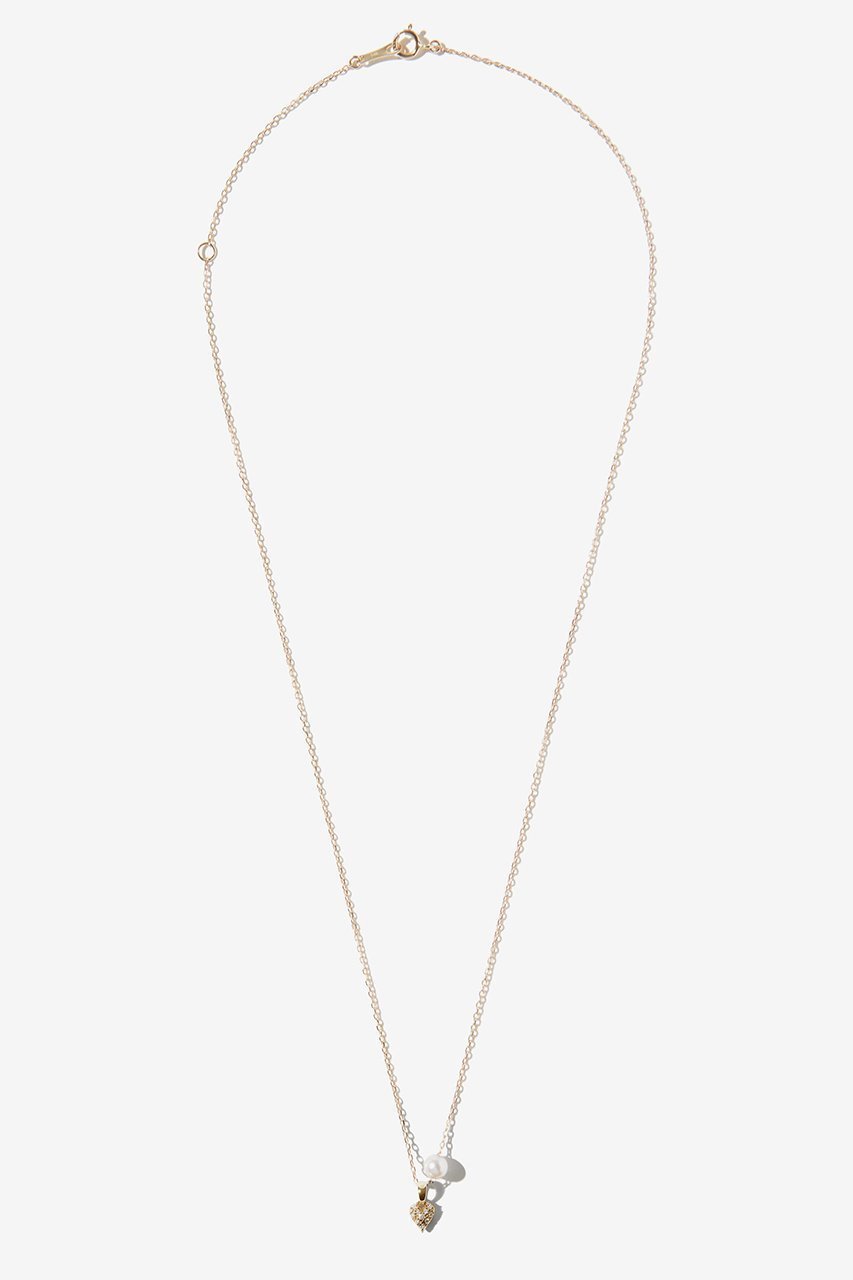 【ミズキ/MIZUKI】のSBN310D ハートダイヤモンド チェーンネックレス インテリア・キッズ・メンズ・レディースファッション・服の通販 founy(ファニー)  ファッション Fashion レディースファッション Fashion for Women ジュエリー Jewelry ネックレス Necklaces & Pendants エレガント 上品 Elegant スマート Smart, Elegant ダイヤモンド Diamond, Brilliant Cut チェーン Chain, Chain Strap ネックレス Necklace, Pendant Necklace パール Pearl, Pearl Accent モダン Modern, Contemporary イエローゴールド|ID: prp329100004756685 ipo3291000000034409602