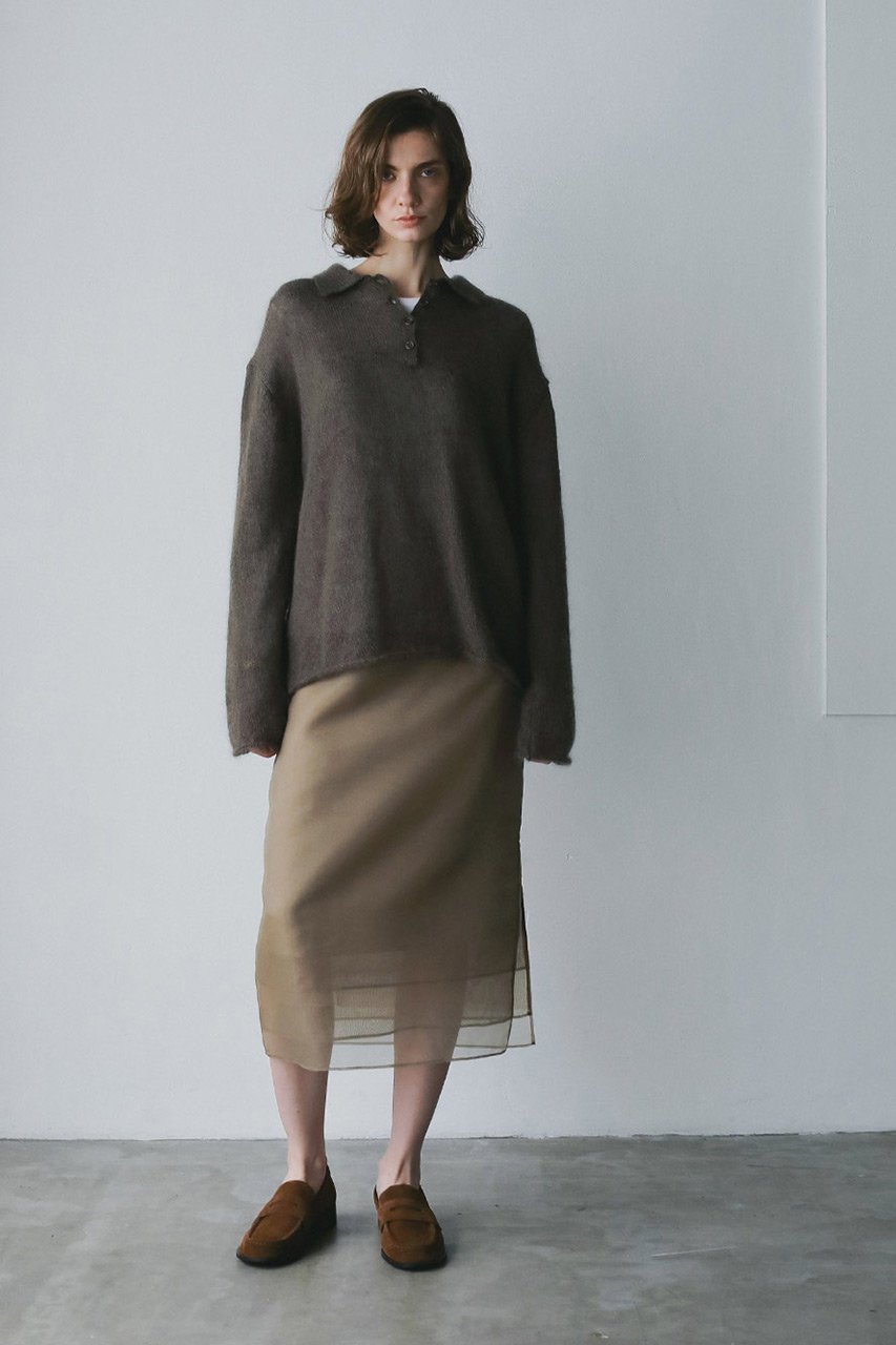 【ハー/HER.】のマットオーガンジースカート 人気、トレンドファッション・服の通販 founy(ファニー) 　ファッション　Fashion　レディースファッション　Fashion for Women　スカート　Skirts　ロングスカート　Long Skirts / Maxi & Midi Skirts　エアリー　Airy Texture　オーガンジー　Organza Fabric　スニーカー　Sneakers, Trainers　スリット　Slit, Slit Detail　フラット　Flat, Flat Shoes　ロング　Long, Long-Length　エレガント 上品　Elegant　other-7|ID: prp329100004756687 ipo3291000000035359533