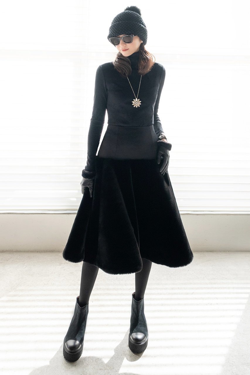 【デイジーリン/DAISY LIN】のSkirt “Love Fur Rich Flare” 人気、トレンドファッション・服の通販 founy(ファニー) ファッション Fashion レディースファッション Fashion for Women スカート Skirts ウォッシャブル Machine Washable 洗える Machine Washable サテン Satin, Glossy Fabric シルク Silk, 100% Silk 人気 Popular, Best Seller フェミニン Feminine, Girly フレア Flare, Flared リアル Real, Realistic 冬 Winter / This Winter 再入荷 Restock / Back in Stock エレガント 上品 Elegant other-4|ID: prp329100004757753 ipo3291000000035386575