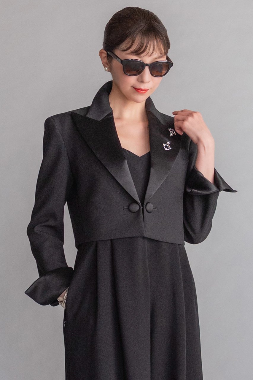 【デイジーリン/DAISY LIN】のWashable Tuxedo Jacket 人気、トレンドファッション・服の通販 founy(ファニー) 　ファッション　Fashion　レディースファッション　Fashion for Women　アウター　Coat / Outerwear Collection　レディースジャケット・軽アウター　Jackets　ウォッシャブル　Machine Washable　カッティング　Cutting Detail　サテン　Satin, Glossy Fabric　ジャケット　Jacket, Outerwear　ストレッチ　Stretch, Stretchy Fabric　ラグジュアリー　Luxury, Elegant　エレガント 上品　Elegant　洗える　Machine Washable　other-6|ID: prp329100004757756 ipo3291000000036067314