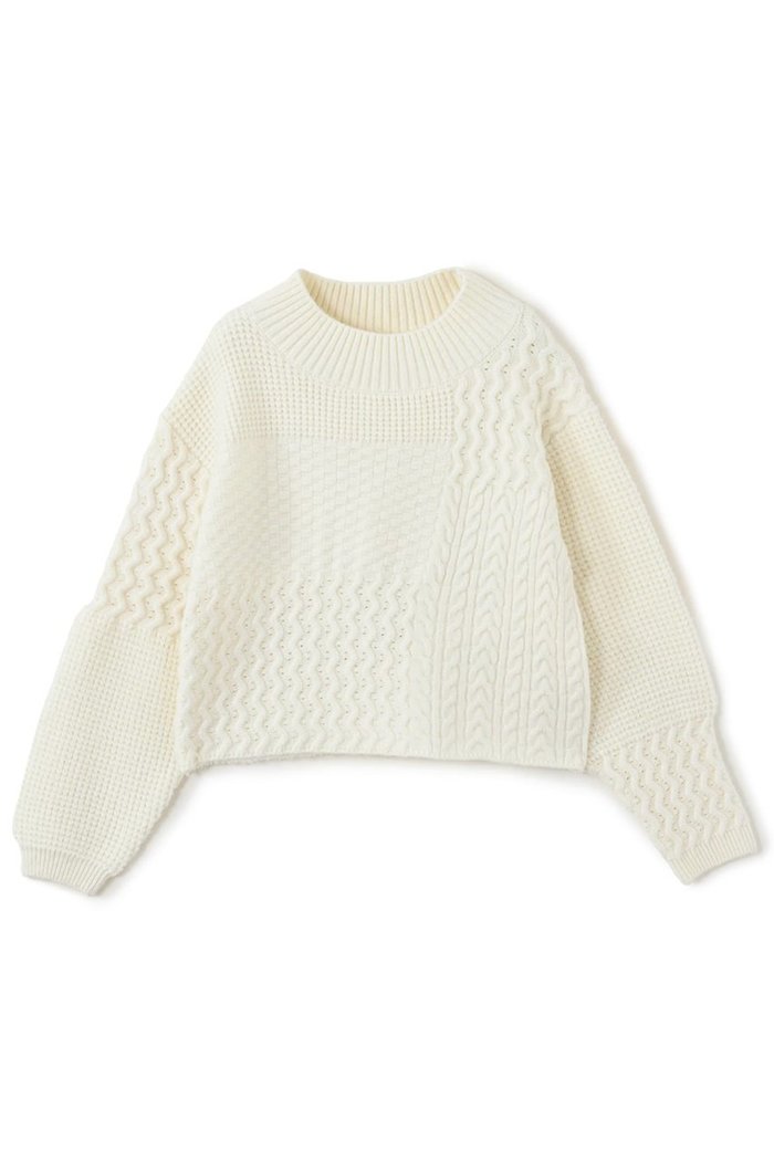 【エストラータ/STRATA】のパターンミックスニット インテリア・キッズ・メンズ・レディースファッション・服の通販 founy(ファニー) https://founy.com/ ファッション Fashion レディースファッション Fashion for Women トップス・カットソー Cut & Sew Tops ニット Knit Tops & Sweaters カジュアルプルオーバー・ニットトップス Pullovers & Knit Tops / Casual Pullovers おすすめ Recommended / Our Picks インナー Innerwear ウォーム Warm Fabric シンプル Simple, Minimal デニム Denim, Jeans Material バランス Balance, Style Balance パッチワーク Patchwork, Mixed Fabric ボトム Bottoms, Lower Wear ボトルネック Bottle Neck, Mock Neck |ID: prp329100004757758 ipo3291000000036067321