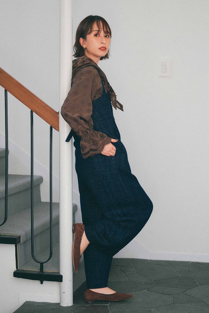 【エストラータ/STRATA】のラメミックスツイードサロペット 人気、トレンドファッション・服の通販 founy(ファニー) 　ファッション　Fashion　レディースファッション　Fashion for Women　パンツ　Pants & Trousers　ツイード　Twill, Twill Weave　バランス　Balance, Style Balance　ミックス　Mix, Mixed Style　リラックス　Relax, Relaxed Fit　ワイド　Wide, Wide Fit　新作・新入荷　New Arrivals / New In　other-3|ID: prp329100004757761 ipo3291000000034420237