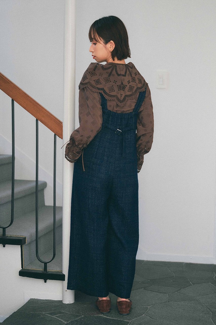 【エストラータ/STRATA】のラメミックスツイードサロペット 人気、トレンドファッション・服の通販 founy(ファニー) 　ファッション　Fashion　レディースファッション　Fashion for Women　パンツ　Pants & Trousers　ツイード　Twill, Twill Weave　バランス　Balance, Style Balance　ミックス　Mix, Mixed Style　リラックス　Relax, Relaxed Fit　ワイド　Wide, Wide Fit　新作・新入荷　New Arrivals / New In　other-4|ID: prp329100004757761 ipo3291000000034420238