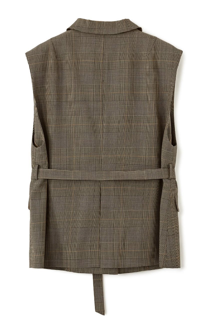 【エストラータ/STRATA】のウールツイルシングルテーラードジレ 人気、トレンドファッション・服の通販 founy(ファニー) 　ファッション　Fashion　レディースファッション　Fashion for Women　アウター　Coat / Outerwear Collection　レディースジャケット・軽アウター　Jackets　インナー　Innerwear　ジャケット　Jacket, Outerwear　ストライプ　Stripe, Striped Pattern　スラックス　Slacks, Dress Pants　セットアップ　Set-Up, Coordinated Outfit　チェック　Check, Plaid, Tartan　ツイル　Twist, Twisted Detail　フロント　Front, Front Design　ベスト　Vest, Waistcoat　ベーシック　Basic, Essential　マニッシュ　Mannish, Boyish　ロング　Long, Long-Length　新作・新入荷　New Arrivals / New In　無地　Plain, Solid Color　other-2|ID: prp329100004757764 ipo3291000000034420258