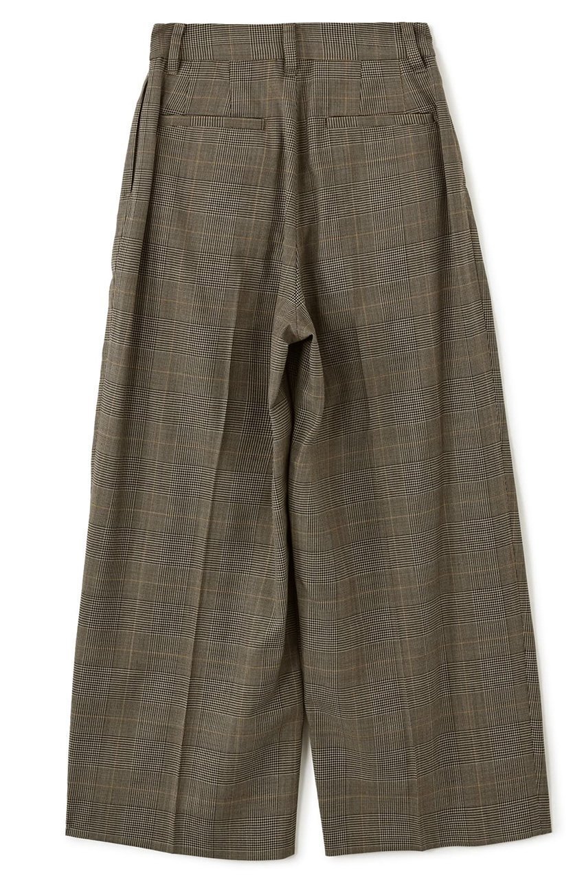 【エストラータ/STRATA】のウールツイル2タックスラックス 人気、トレンドファッション・服の通販 founy(ファニー) 　ファッション　Fashion　レディースファッション　Fashion for Women　パンツ　Pants & Trousers　おすすめ　Recommended / Our Picks　コンパクト　Compact, Small Size　シンプル　Simple, Minimal　スラックス　Slacks, Dress Pants　セットアップ　Set-Up, Coordinated Outfit　チェック　Check, Plaid, Tartan　ツイル　Twist, Twisted Detail　ベーシック　Basic, Essential　マニッシュ　Mannish, Boyish　ループ　Loop, Loop Knit　ワイド　Wide, Wide Fit　ビジネス 仕事 通勤　Business / Work / Commuting　新作・新入荷　New Arrivals / New In　other-2|ID: prp329100004757767 ipo3291000000034420276