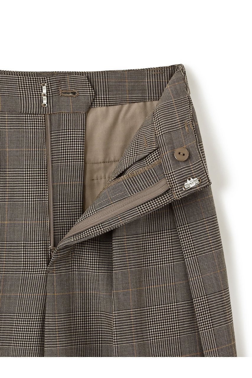 【エストラータ/STRATA】のウールツイル2タックスラックス 人気、トレンドファッション・服の通販 founy(ファニー) 　ファッション　Fashion　レディースファッション　Fashion for Women　パンツ　Pants & Trousers　おすすめ　Recommended / Our Picks　コンパクト　Compact, Small Size　シンプル　Simple, Minimal　スラックス　Slacks, Dress Pants　セットアップ　Set-Up, Coordinated Outfit　チェック　Check, Plaid, Tartan　ツイル　Twist, Twisted Detail　ベーシック　Basic, Essential　マニッシュ　Mannish, Boyish　ループ　Loop, Loop Knit　ワイド　Wide, Wide Fit　ビジネス 仕事 通勤　Business / Work / Commuting　新作・新入荷　New Arrivals / New In　other-3|ID: prp329100004757767 ipo3291000000034420277