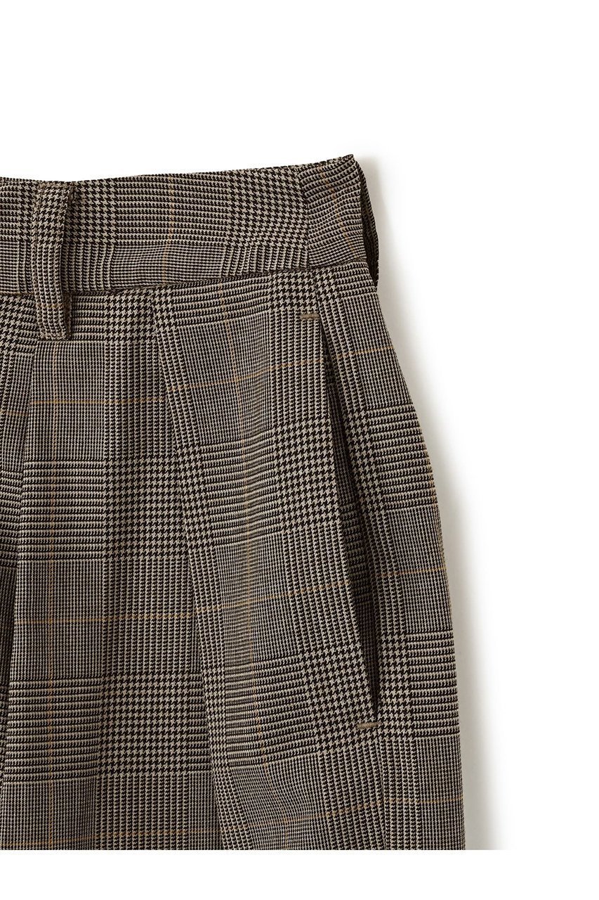 【エストラータ/STRATA】のウールツイル2タックスラックス 人気、トレンドファッション・服の通販 founy(ファニー) 　ファッション　Fashion　レディースファッション　Fashion for Women　パンツ　Pants & Trousers　おすすめ　Recommended / Our Picks　コンパクト　Compact, Small Size　シンプル　Simple, Minimal　スラックス　Slacks, Dress Pants　セットアップ　Set-Up, Coordinated Outfit　チェック　Check, Plaid, Tartan　ツイル　Twist, Twisted Detail　ベーシック　Basic, Essential　マニッシュ　Mannish, Boyish　ループ　Loop, Loop Knit　ワイド　Wide, Wide Fit　ビジネス 仕事 通勤　Business / Work / Commuting　新作・新入荷　New Arrivals / New In　other-4|ID: prp329100004757767 ipo3291000000034420278