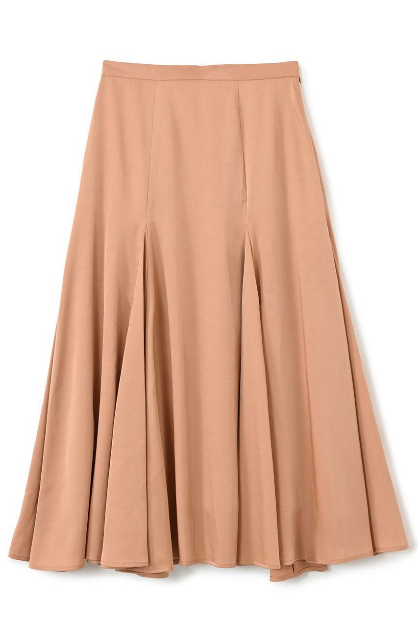 【エストラータ/STRATA】のグロッシーボリュームフレアスカート インテリア・キッズ・メンズ・レディースファッション・服の通販 founy(ファニー) 　ファッション　Fashion　レディースファッション　Fashion for Women　スカート　Skirts　Aライン・フレアスカート　A-Line & Flared Skirts　ロングスカート　Long Skirts / Maxi & Midi Skirts　おすすめ　Recommended / Our Picks　なめらか　Smooth, Silky Texture　ギャザー　Gathered, Ruffled　シルク　Silk, 100% Silk　シンプル　Simple, Minimal　スニーカー　Sneakers, Trainers　リラックス　Relax, Relaxed Fit　ロング　Long, Long-Length　エレガント 上品　Elegant　冬　Winter / This Winter　新作・新入荷　New Arrivals / New In　アプリコット|ID: prp329100004757769 ipo3291000000034420289