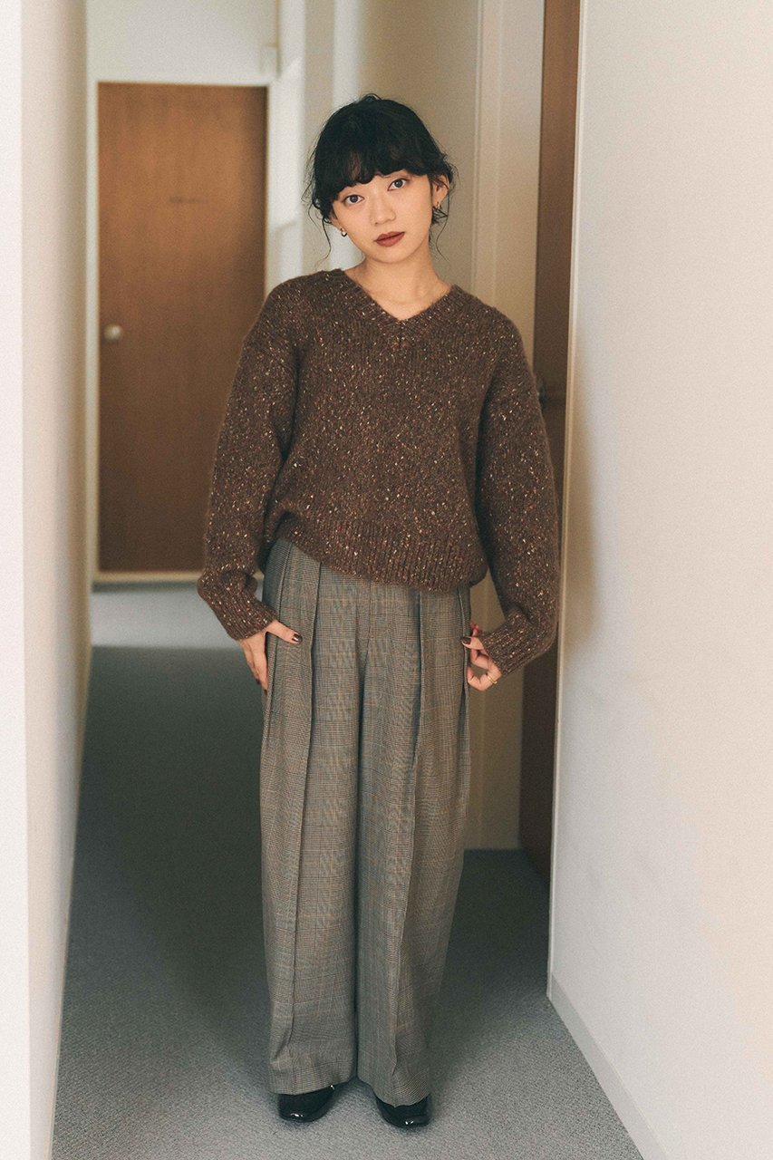 【エストラータ/STRATA】のヴィンテージライクミックスヤーンニット 人気、トレンドファッション・服の通販 founy(ファニー) 　ファッション　Fashion　レディースファッション　Fashion for Women　トップス・カットソー　Cut & Sew Tops　ニット　Knit Tops & Sweaters　カジュアルプルオーバー・ニットトップス　Pullovers & Knit Tops / Casual Pullovers　シンプル　Simple, Minimal　バランス　Balance, Style Balance　ミックス　Mix, Mixed Style　エレガント 上品　Elegant　冬　Winter / This Winter　新作・新入荷　New Arrivals / New In　other-2|ID: prp329100004757771 ipo3291000000034420306