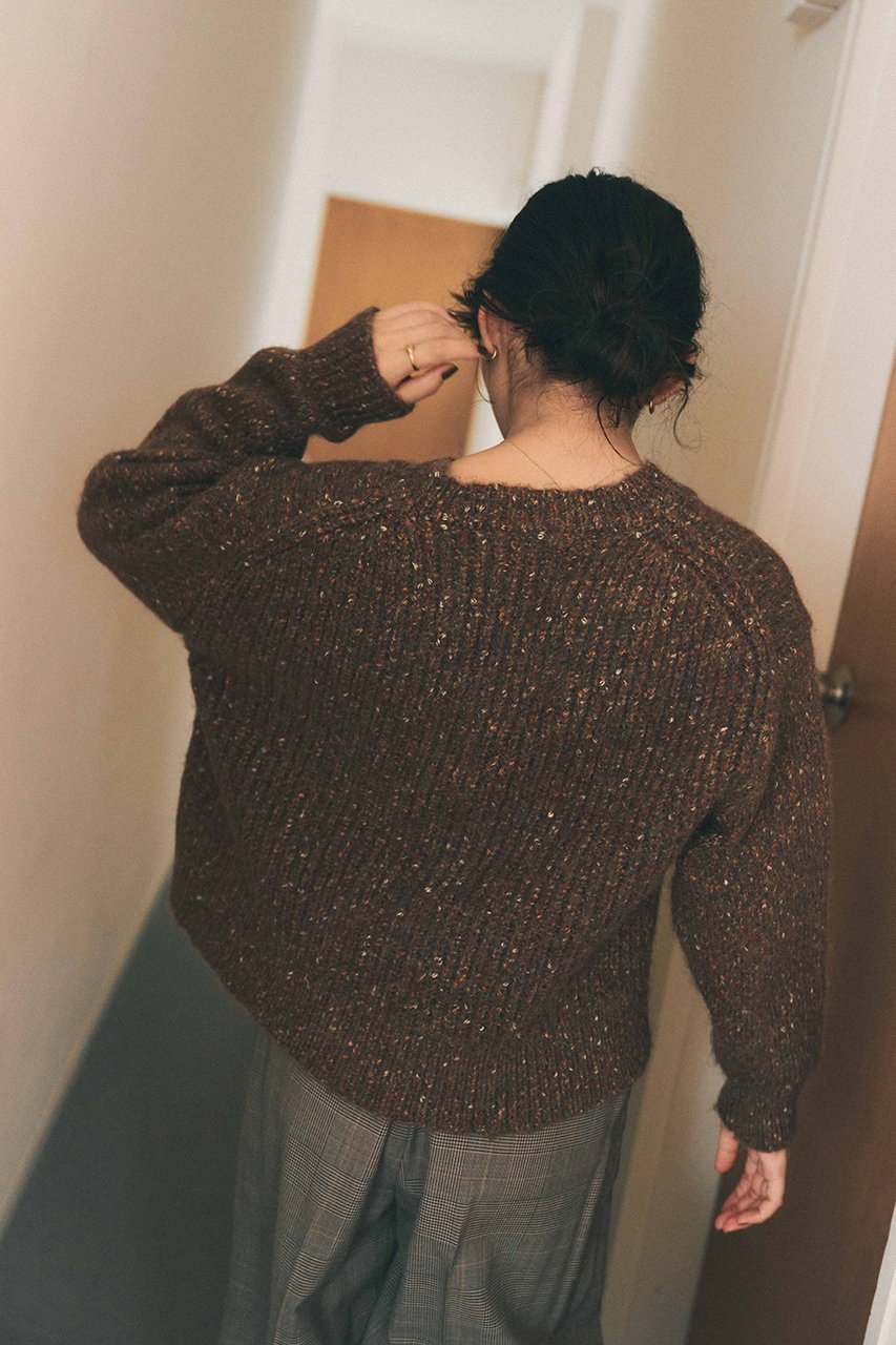 【エストラータ/STRATA】のヴィンテージライクミックスヤーンニット 人気、トレンドファッション・服の通販 founy(ファニー) 　ファッション　Fashion　レディースファッション　Fashion for Women　トップス・カットソー　Cut & Sew Tops　ニット　Knit Tops & Sweaters　カジュアルプルオーバー・ニットトップス　Pullovers & Knit Tops / Casual Pullovers　シンプル　Simple, Minimal　バランス　Balance, Style Balance　ミックス　Mix, Mixed Style　エレガント 上品　Elegant　冬　Winter / This Winter　新作・新入荷　New Arrivals / New In　other-5|ID: prp329100004757771 ipo3291000000034420311