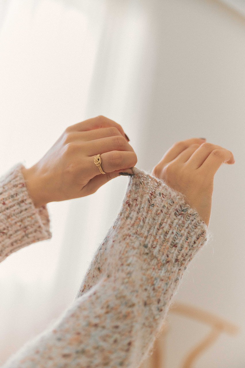 【エストラータ/STRATA】のヴィンテージライクミックスヤーンニット 人気、トレンドファッション・服の通販 founy(ファニー) 　ファッション　Fashion　レディースファッション　Fashion for Women　トップス・カットソー　Cut & Sew Tops　ニット　Knit Tops & Sweaters　カジュアルプルオーバー・ニットトップス　Pullovers & Knit Tops / Casual Pullovers　シンプル　Simple, Minimal　バランス　Balance, Style Balance　ミックス　Mix, Mixed Style　エレガント 上品　Elegant　冬　Winter / This Winter　other-2|ID: prp329100004757771 ipo3291000000035433921