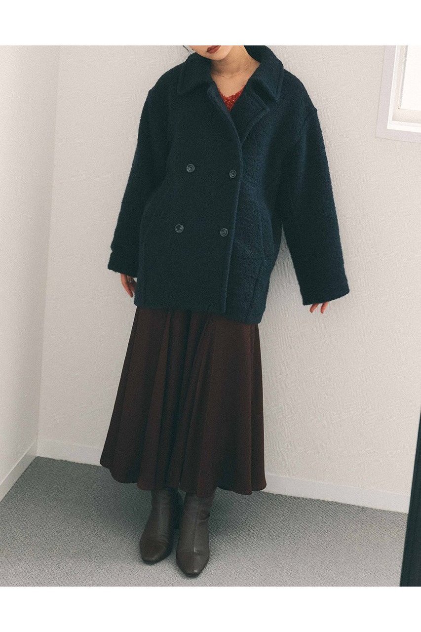 【エストラータ/STRATA】のウールループダブルコート 人気、トレンドファッション・服の通販 founy(ファニー)  ファッション Fashion レディースファッション Fashion for Women アウター Coat / Outerwear Collection コート・ロングコート・ピーコート Long Coats, Peacoats & More おすすめ Recommended / Our Picks インナー Innerwear シンプル Simple, Minimal ジャケット Jacket, Outerwear スタンド Stand Collar, Upright Stand ダブル Double, Double-Breasted デニム Denim, Jeans Material フォルム Silhouette, Form フロント Front, Front Design マニッシュ Mannish, Boyish ミドル Middle Length, Mid Height ロング Long, Long-Length ワイド Wide, Wide Fit 新作・新入荷 New Arrivals / New In other-2|ID: prp329100004757774 ipo3291000000034420330