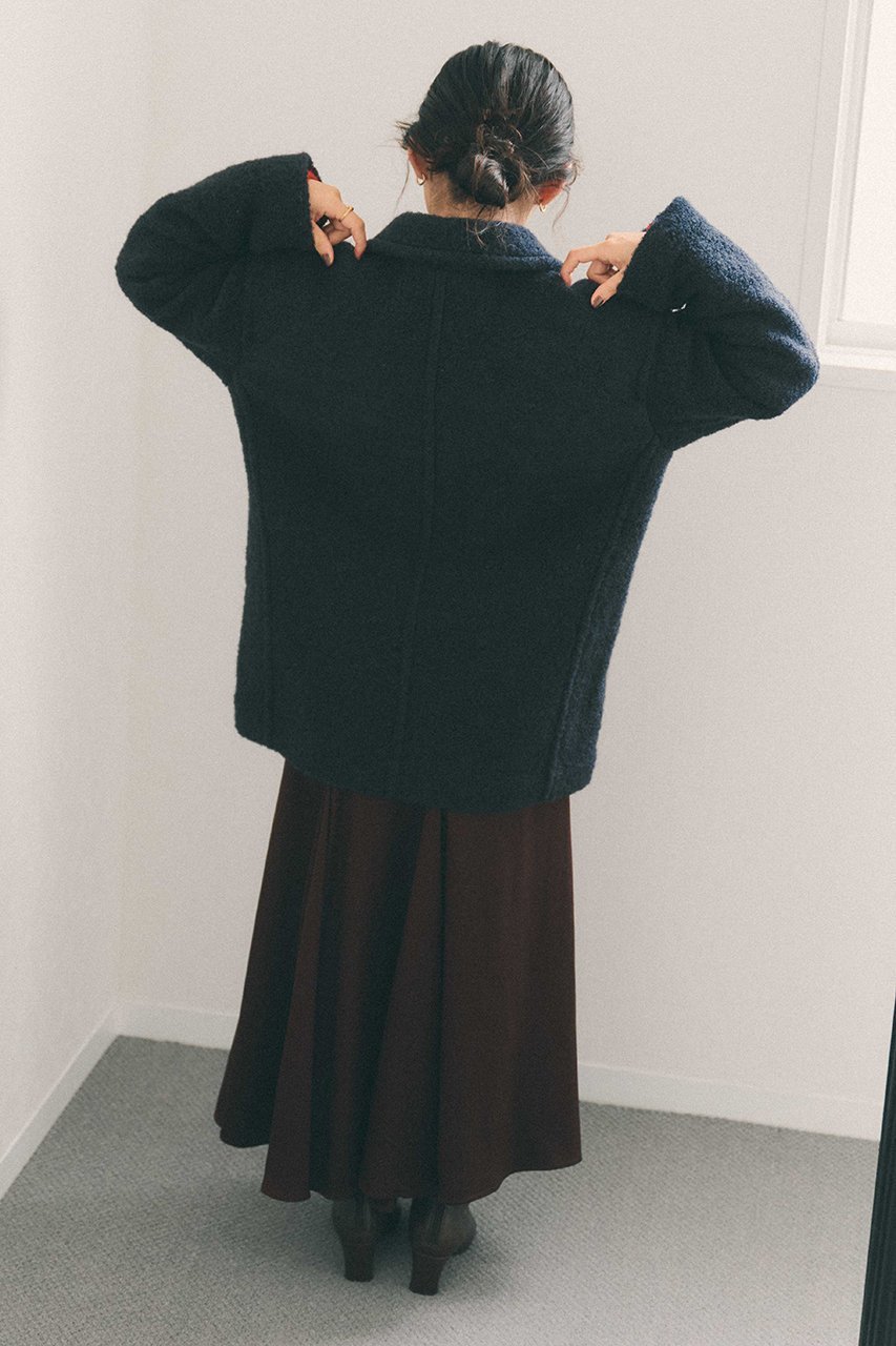 【エストラータ/STRATA】のウールループダブルコート 人気、トレンドファッション・服の通販 founy(ファニー)  ファッション Fashion レディースファッション Fashion for Women アウター Coat / Outerwear Collection コート・ロングコート・ピーコート Long Coats, Peacoats & More おすすめ Recommended / Our Picks インナー Innerwear シンプル Simple, Minimal ジャケット Jacket, Outerwear スタンド Stand Collar, Upright Stand ダブル Double, Double-Breasted デニム Denim, Jeans Material フォルム Silhouette, Form フロント Front, Front Design マニッシュ Mannish, Boyish ミドル Middle Length, Mid Height ロング Long, Long-Length ワイド Wide, Wide Fit 新作・新入荷 New Arrivals / New In other-3|ID: prp329100004757774 ipo3291000000034420332