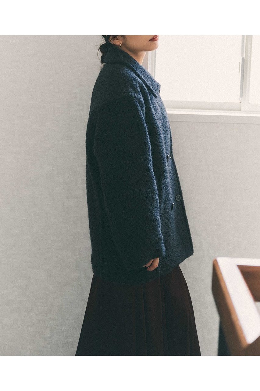 【エストラータ/STRATA】のウールループダブルコート 人気、トレンドファッション・服の通販 founy(ファニー)  ファッション Fashion レディースファッション Fashion for Women アウター Coat / Outerwear Collection コート・ロングコート・ピーコート Long Coats, Peacoats & More おすすめ Recommended / Our Picks インナー Innerwear シンプル Simple, Minimal ジャケット Jacket, Outerwear スタンド Stand Collar, Upright Stand ダブル Double, Double-Breasted デニム Denim, Jeans Material フォルム Silhouette, Form フロント Front, Front Design マニッシュ Mannish, Boyish ミドル Middle Length, Mid Height ロング Long, Long-Length ワイド Wide, Wide Fit 新作・新入荷 New Arrivals / New In other-4|ID: prp329100004757774 ipo3291000000034420334