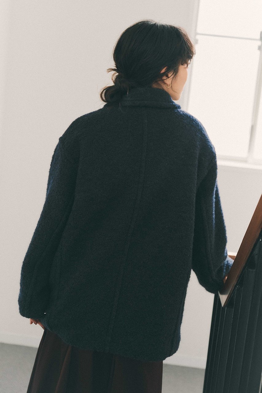 【エストラータ/STRATA】のウールループダブルコート 人気、トレンドファッション・服の通販 founy(ファニー)  ファッション Fashion レディースファッション Fashion for Women アウター Coat / Outerwear Collection コート・ロングコート・ピーコート Long Coats, Peacoats & More おすすめ Recommended / Our Picks インナー Innerwear シンプル Simple, Minimal ジャケット Jacket, Outerwear スタンド Stand Collar, Upright Stand ダブル Double, Double-Breasted デニム Denim, Jeans Material フォルム Silhouette, Form フロント Front, Front Design マニッシュ Mannish, Boyish ミドル Middle Length, Mid Height ロング Long, Long-Length ワイド Wide, Wide Fit 新作・新入荷 New Arrivals / New In other-5|ID: prp329100004757774 ipo3291000000034420336