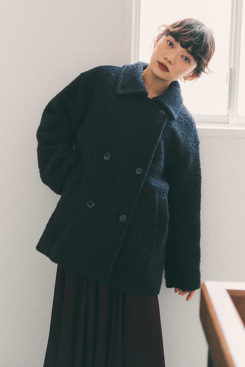 【エストラータ/STRATA】のウールループダブルコート 人気、トレンドファッション・服の通販 founy(ファニー)  ファッション Fashion レディースファッション Fashion for Women アウター Coat / Outerwear Collection コート・ロングコート・ピーコート Long Coats, Peacoats & More おすすめ Recommended / Our Picks インナー Innerwear シンプル Simple, Minimal ジャケット Jacket, Outerwear スタンド Stand Collar, Upright Stand ダブル Double, Double-Breasted デニム Denim, Jeans Material フォルム Silhouette, Form フロント Front, Front Design マニッシュ Mannish, Boyish ミドル Middle Length, Mid Height ロング Long, Long-Length ワイド Wide, Wide Fit 新作・新入荷 New Arrivals / New In other-6|ID: prp329100004757774 ipo3291000000034420337