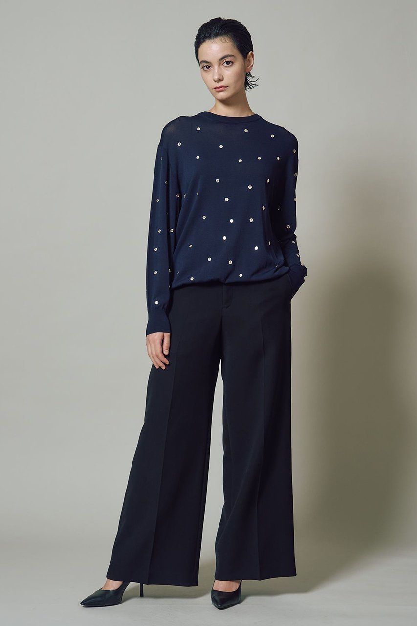 【ボーダーズ アット バルコニー/BORDERS at BALCONY】のホットフィックスニット 人気、トレンドファッション・服の通販 founy(ファニー) 　ファッション　Fashion　レディースファッション　Fashion for Women　トップス・カットソー　Cut & Sew Tops　ニット　Knit Tops & Sweaters　カジュアルプルオーバー・ニットトップス　Pullovers & Knit Tops / Casual Pullovers　エレガント 上品　Elegant　新作・新入荷　New Arrivals / New In　other-5|ID: prp329100004757777 ipo3291000000034420360