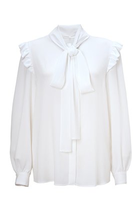 【ボーダーズ アット バルコニー/BORDERS at BALCONY】 ボウタイブラウス人気、トレンドファッション・服の通販 founy(ファニー) ファッション Fashion レディースファッション Fashion for Women トップス・カットソー Cut & Sew Tops シャツ・ブラウス・オフィスカジュアル Elegant Blouses & Button-Ups おすすめ Recommended / Our Picks インナー Innerwear スリーブ Sleeve, Long Sleeve / Short Sleeve フリル Frill, Ruffle リボン Ribbon, Bow ロング Long, Long-Length エレガント 上品 Elegant 定番 Standard, Basic Item 新作・新入荷 New Arrivals / New In |ID:prp329100004757781