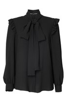 【ボーダーズ アット バルコニー/BORDERS at BALCONY】のボウタイブラウス 人気、トレンドファッション・服の通販 founy(ファニー) ファッション Fashion レディースファッション Fashion for Women トップス・カットソー Cut & Sew Tops シャツ・ブラウス・オフィスカジュアル Elegant Blouses & Button-Ups おすすめ Recommended / Our Picks インナー Innerwear スリーブ Sleeve, Long Sleeve / Short Sleeve フリル Frill, Ruffle リボン Ribbon, Bow ロング Long, Long-Length エレガント 上品 Elegant 定番 Standard, Basic Item 新作・新入荷 New Arrivals / New In thumbnail ブラック|ID: prp329100004757781 ipo3291000000034420383