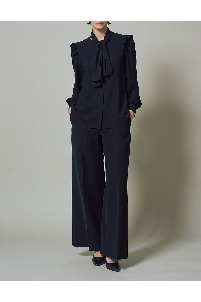 【ボーダーズ アット バルコニー/BORDERS at BALCONY】のボウタイブラウス 人気、トレンドファッション・服の通販 founy(ファニー) 　ファッション　Fashion　レディースファッション　Fashion for Women　トップス・カットソー　Cut & Sew Tops　シャツ・ブラウス・オフィスカジュアル　Elegant Blouses & Button-Ups　おすすめ　Recommended / Our Picks　インナー　Innerwear　スリーブ　Sleeve, Long Sleeve / Short Sleeve　フリル　Frill, Ruffle　リボン　Ribbon, Bow　ロング　Long, Long-Length　エレガント 上品　Elegant　定番　Standard, Basic Item　新作・新入荷　New Arrivals / New In　other-5|ID: prp329100004757781 ipo3291000000034420387